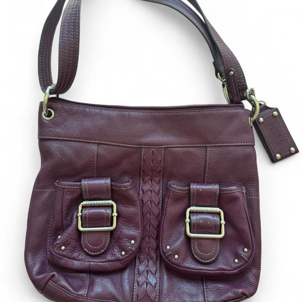 Tiganello Women's Burgundy and Purple Bag